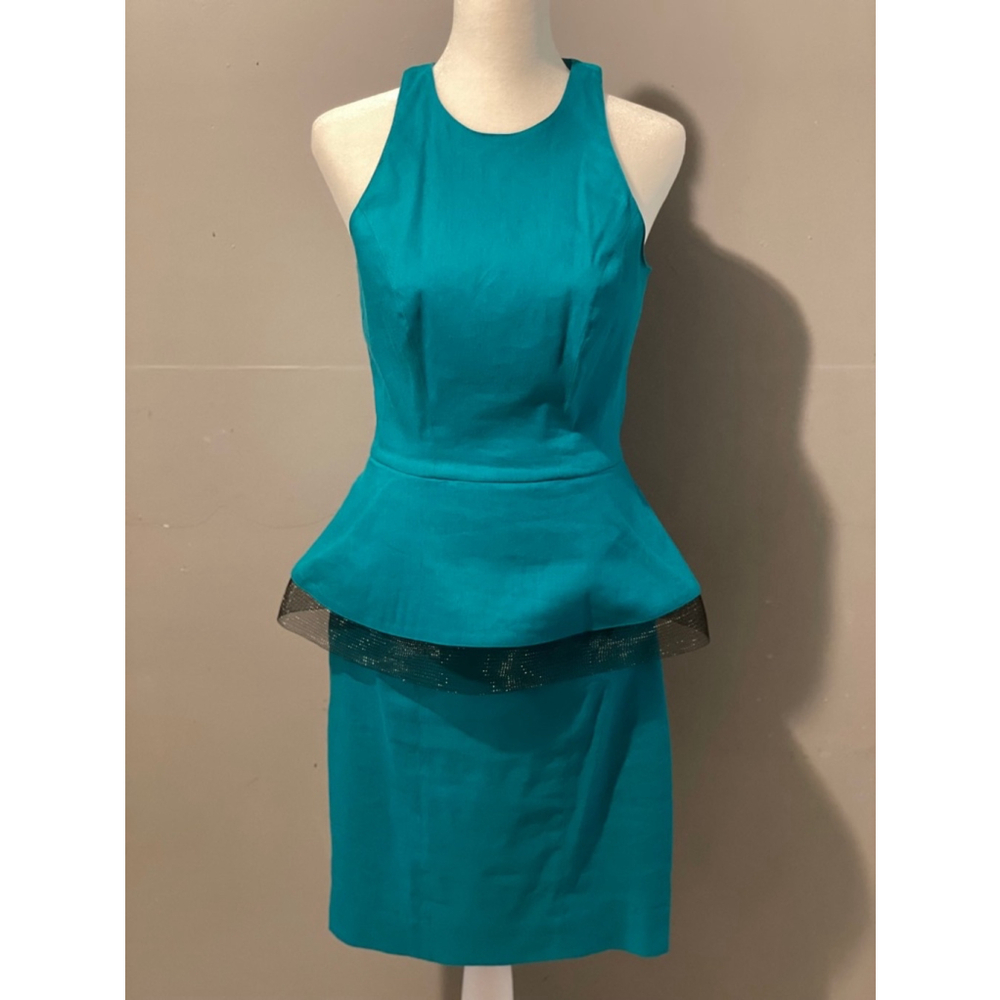Women's Gorgeous Nicole Miller Teal Dress Size 4